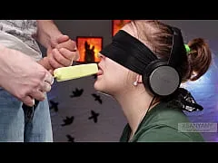 สตรีมเมอร์18 ปิดตาชิมรสชาติ ให้ลองเอาอมเลีย ไอศกรีม สุดท้ายงัดควยใส๋ปากแทน อมจนน้ำแตกคาปาก